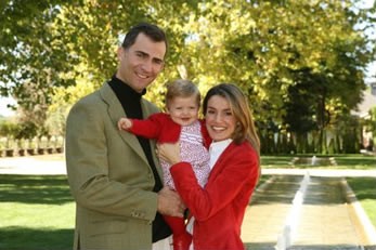 Sus Altezas Reales los Pr&iacute;ncipes de Asturias y la Infanta do&ntilde;a Leonor 
